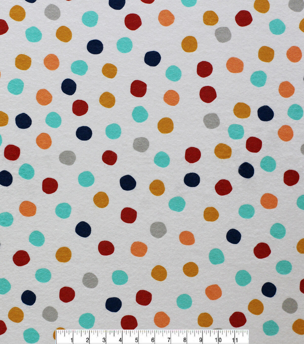 POP! Multi Dot On White Super Snuggle Flannel Fabric