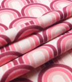 Pink Geometric Tonal Blizzard Fleece Fabric