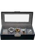 Leather Five-Slot Watch Box