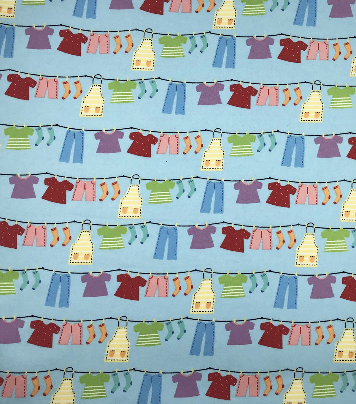 Drying Clothes Super Snuggle Flannel Fabric