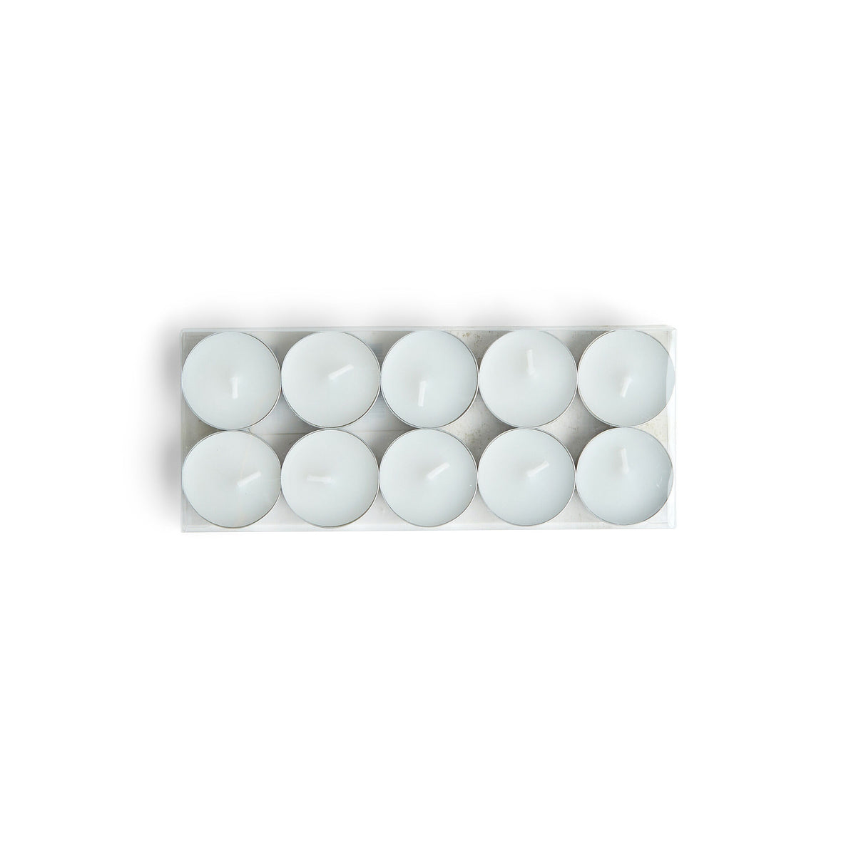 10pk Poured Unscented Tealight Candles by Hudson 43