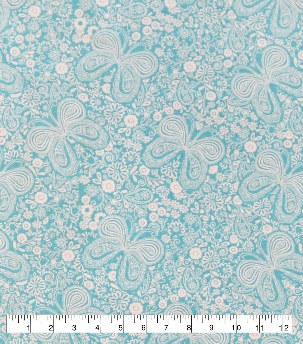 Butterfly 108 Wide Flannel Fabric