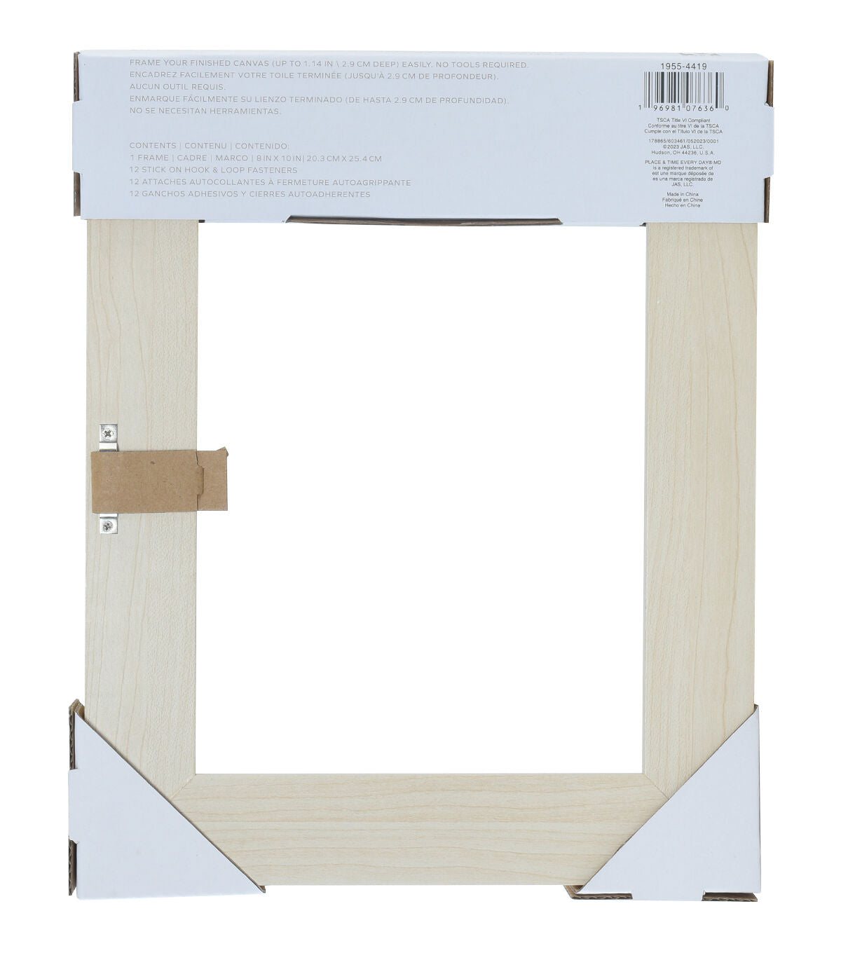 8 x 10 Natural Canvas Float Frame by Place & Time