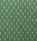 Green Daisy Super Snuggle Flannel Fabric