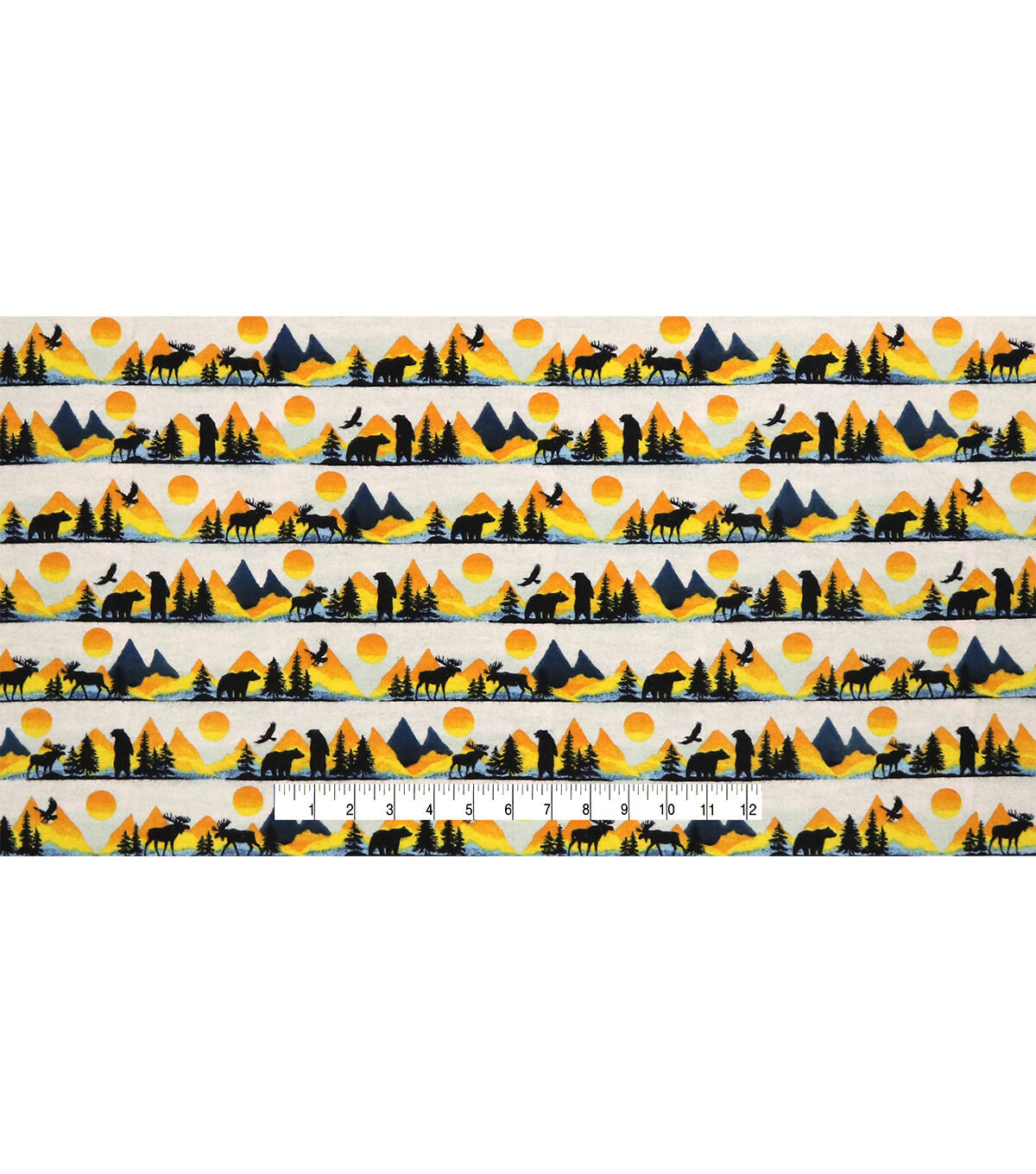Sunset Wilderness Stripe Super Snuggle Flannel Fabric
