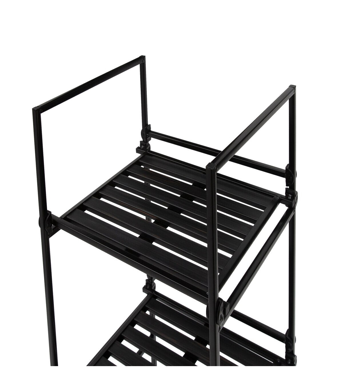 Organize It All 45 Black 4 Tier Square Shelving Tower