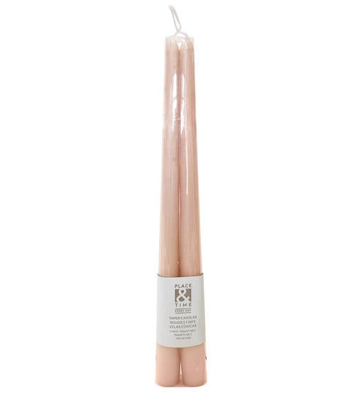 12 Taper Unscented Candles 2pk by Place & Time