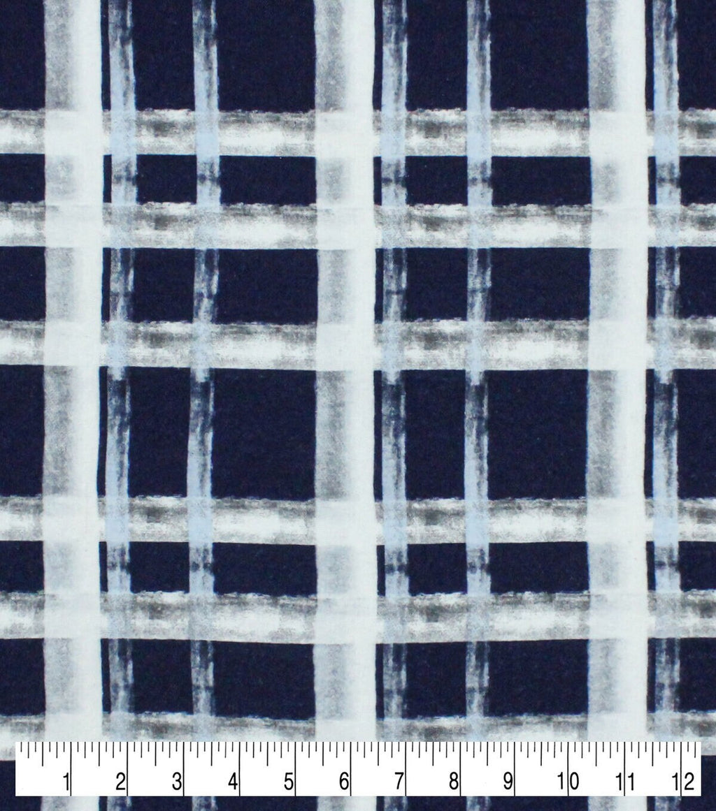 Sketchy Plaid Super Snuggle Flannel Fabric