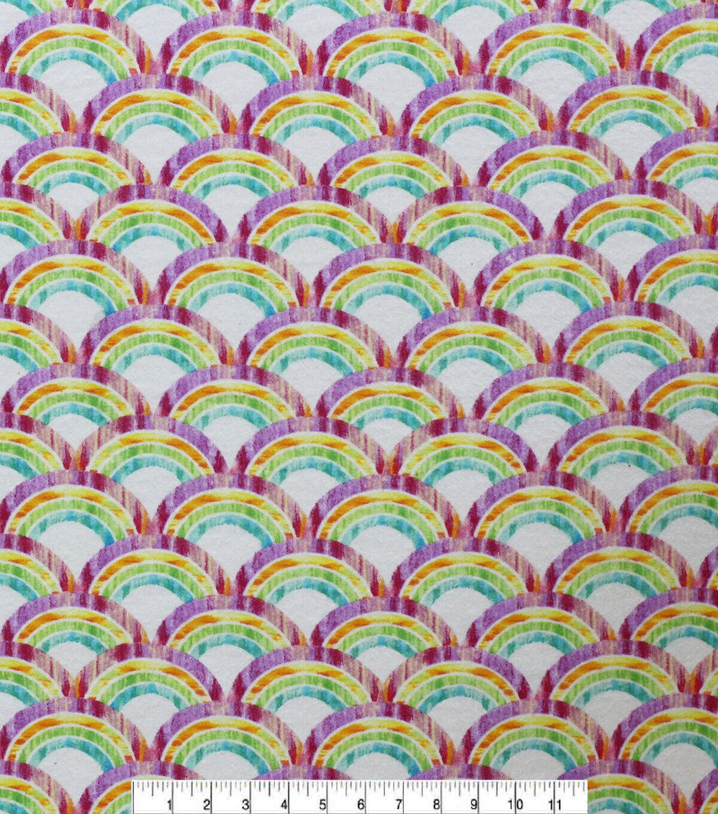 Rainbow Super Snuggle Flannel Fabric