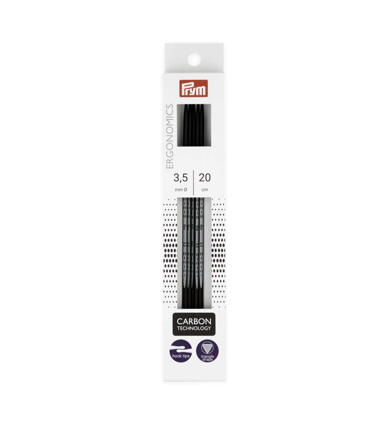 Prym Ergonomics 8 Double Point Carbon Knitting Needles 5ct