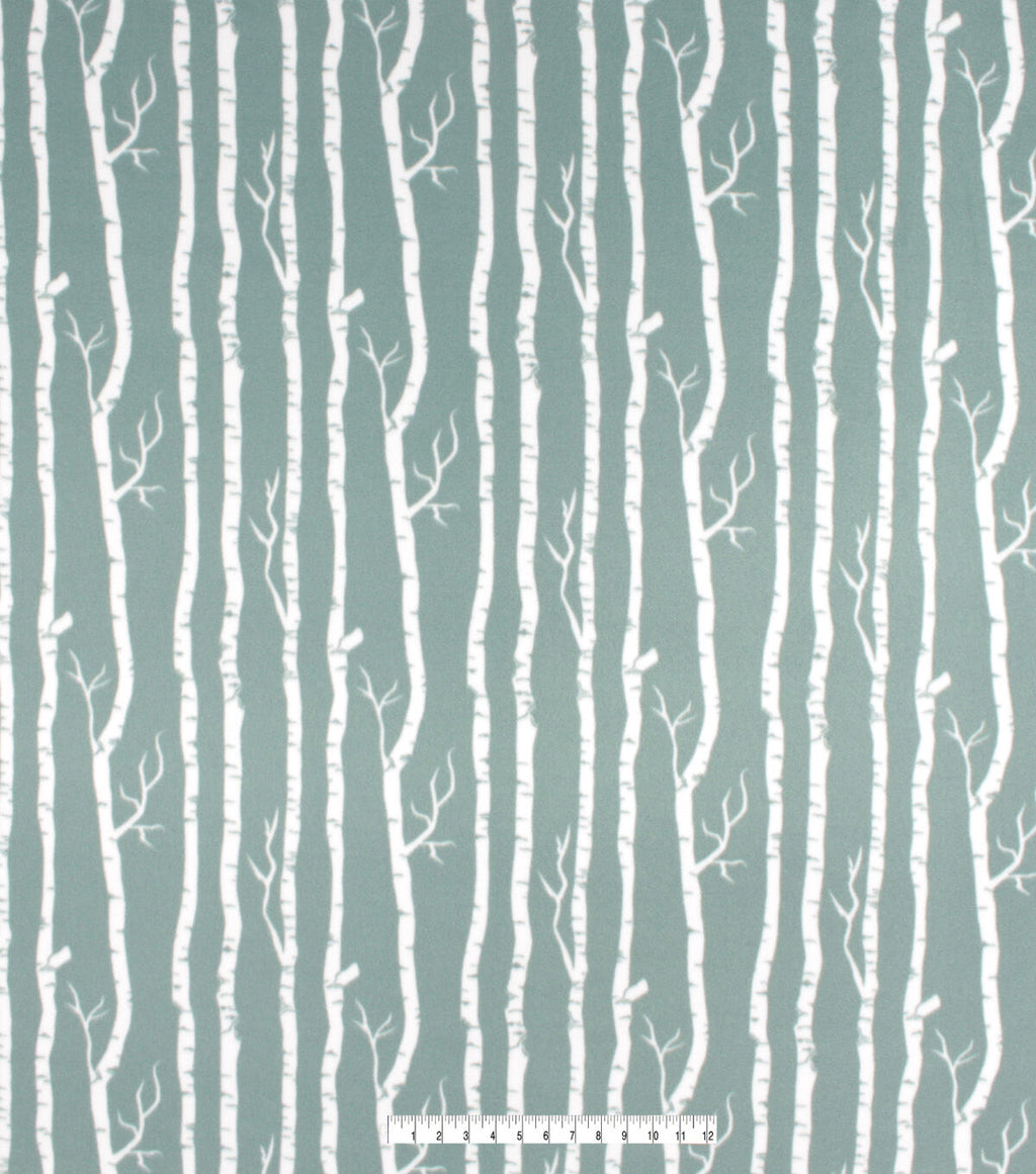 Birch Blizzard Prints Fleece Fabric