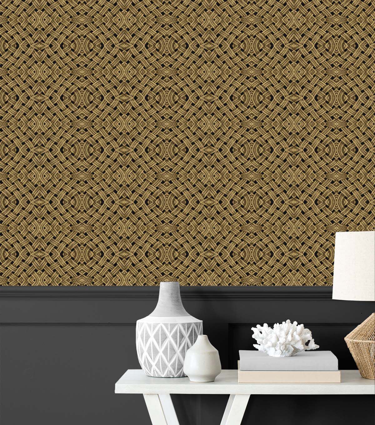 Tommy Bahama 20.5' x 18' Noir Offshore Peel & Stick Wallpaper