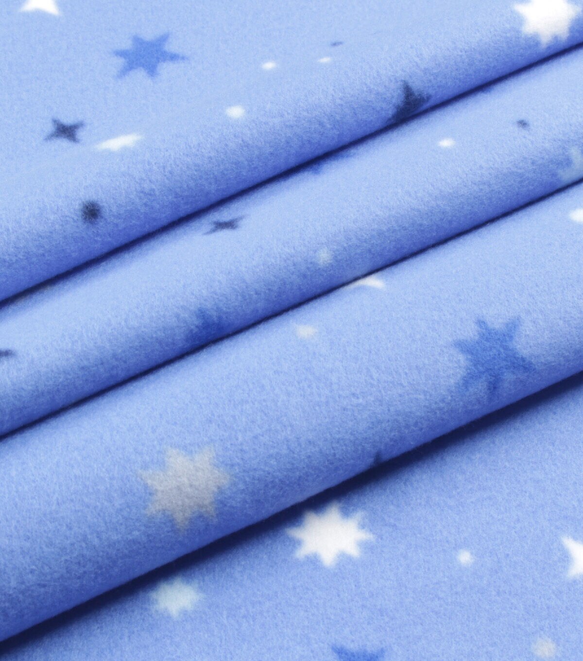 Snow Geo Blizzard Prints Fleece Fabric