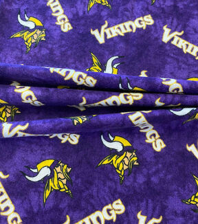 Fabric Traditions Minnesota Vikings Flannel Fabric 42 Tie Dye