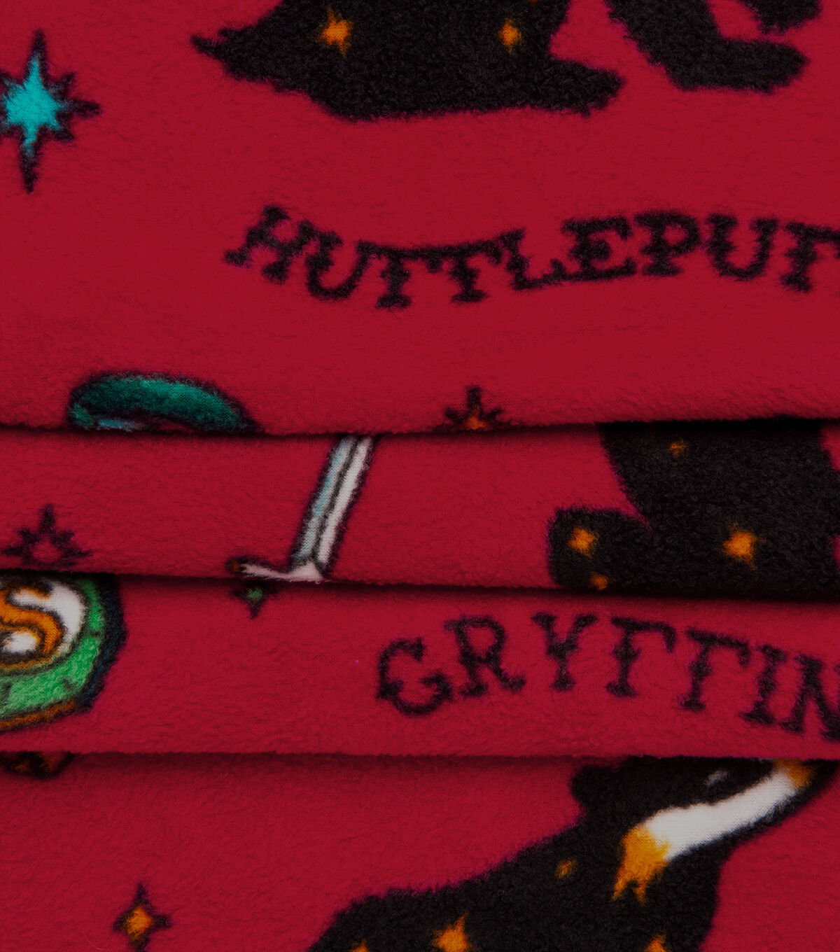 Harry Potter Houses Iconography Fleece Fabric