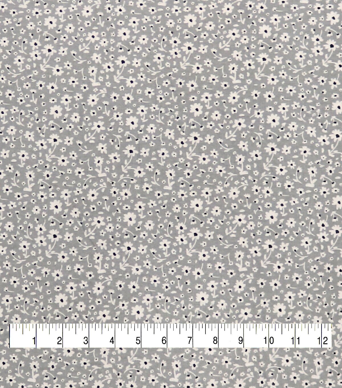 Tiny Daisy Gray 108 Wide Flannel Fabric