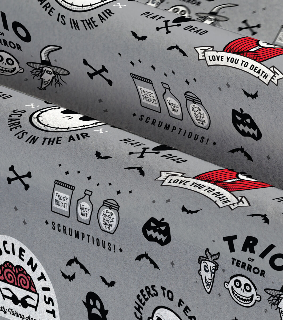 Nightmare Before Christmas Icon Fleece Fabric