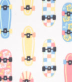 Skateboards Blizzard Prints Fleece Fabric