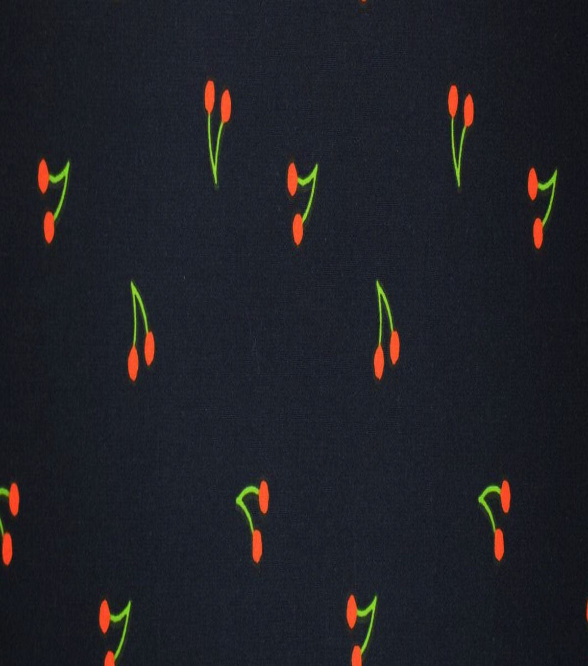 Cherries on Black Quilt Cotton Fabric by Quilter's Showcase