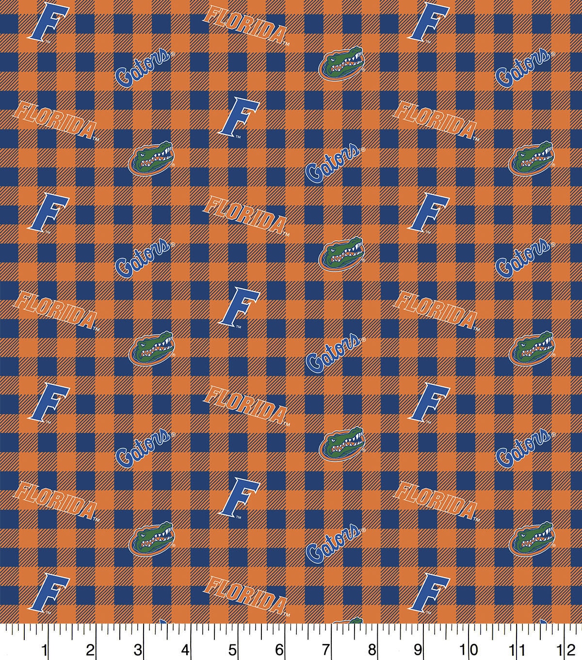 Florida Gators Flannel Fabric Checks