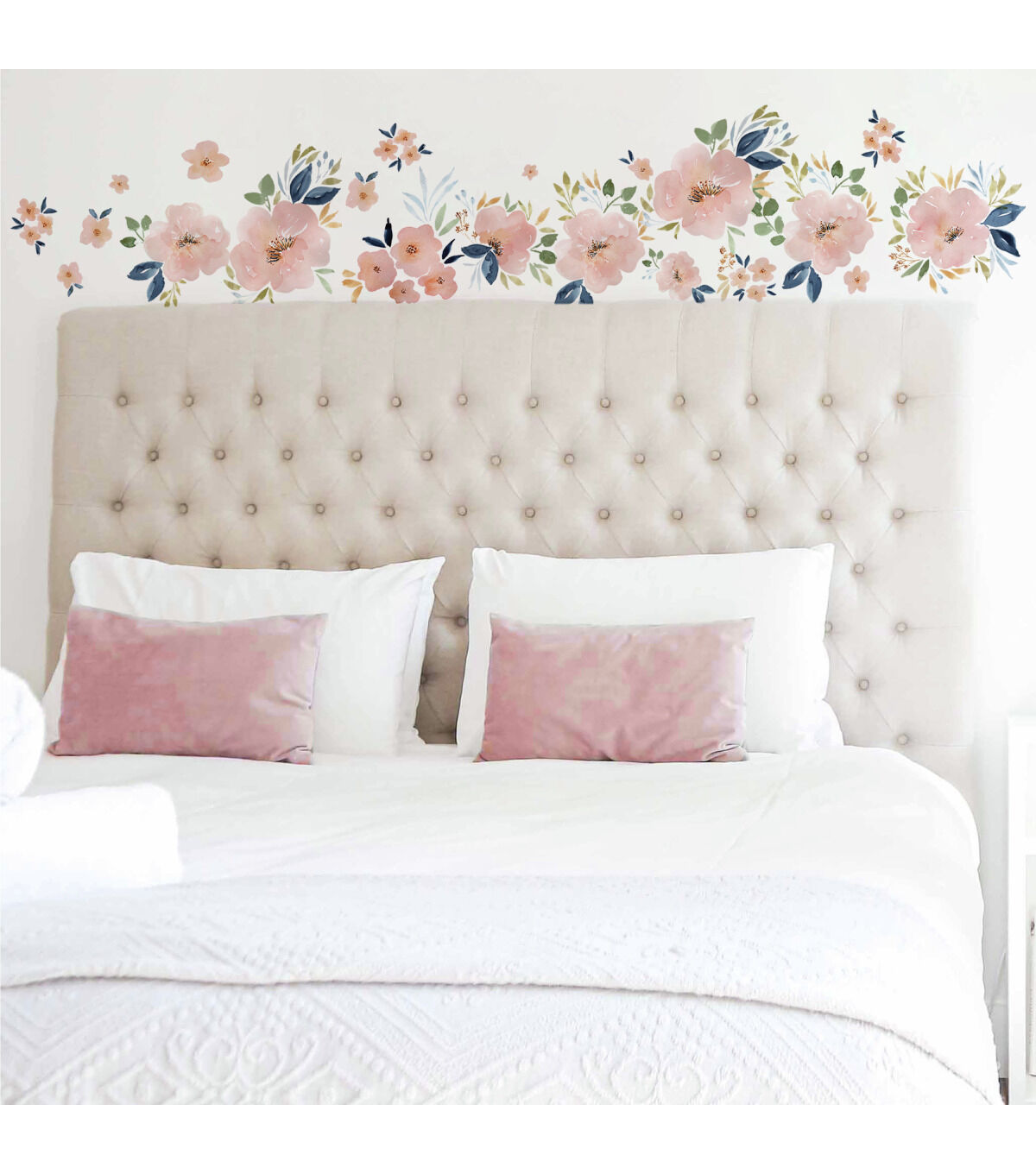 RoomMates Beth Schneider Sweet Blooms Watercolor Peel & Stick Wallpaper