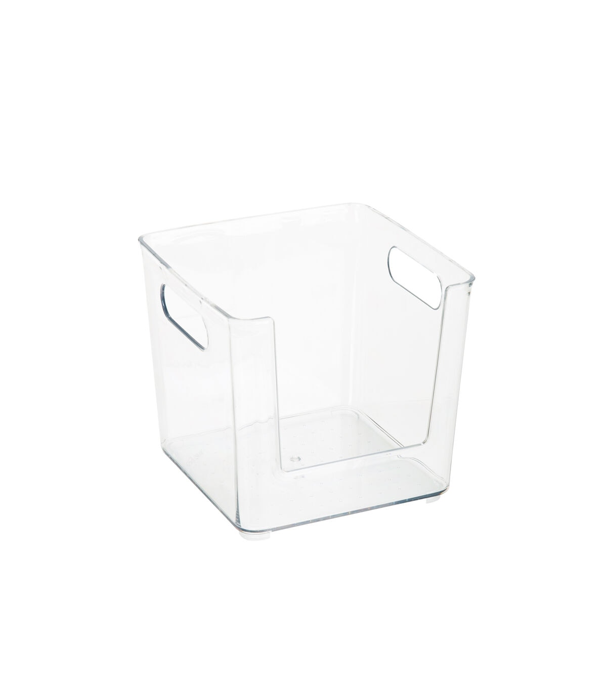 Simplify 6.5 Clear Square Open Front Organizer Bin