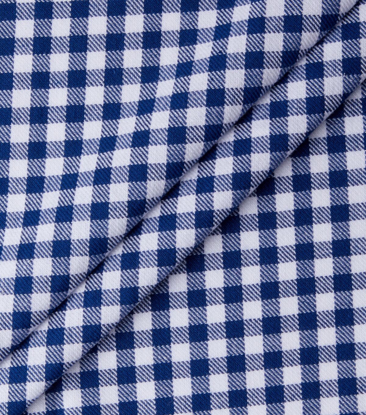 Eddie Bauer Blue Gingham Check Yarn Dyed Cotton Fabric