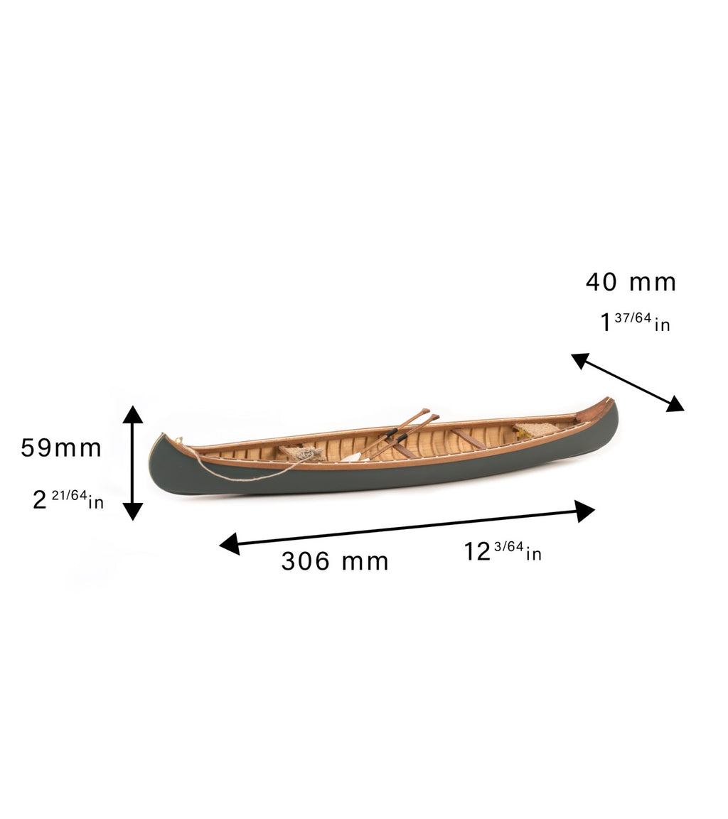 The Indian Girl Canoe 1:16. Wooden Scale Model Ship.
