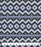 Blue Aztec Super Snuggle Flannel Fabric