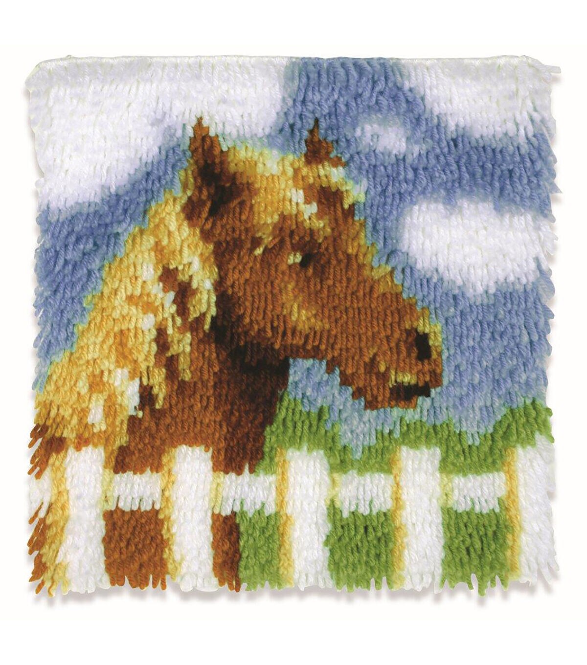 Wonderart Latch Hook Kit 12X12 Pony