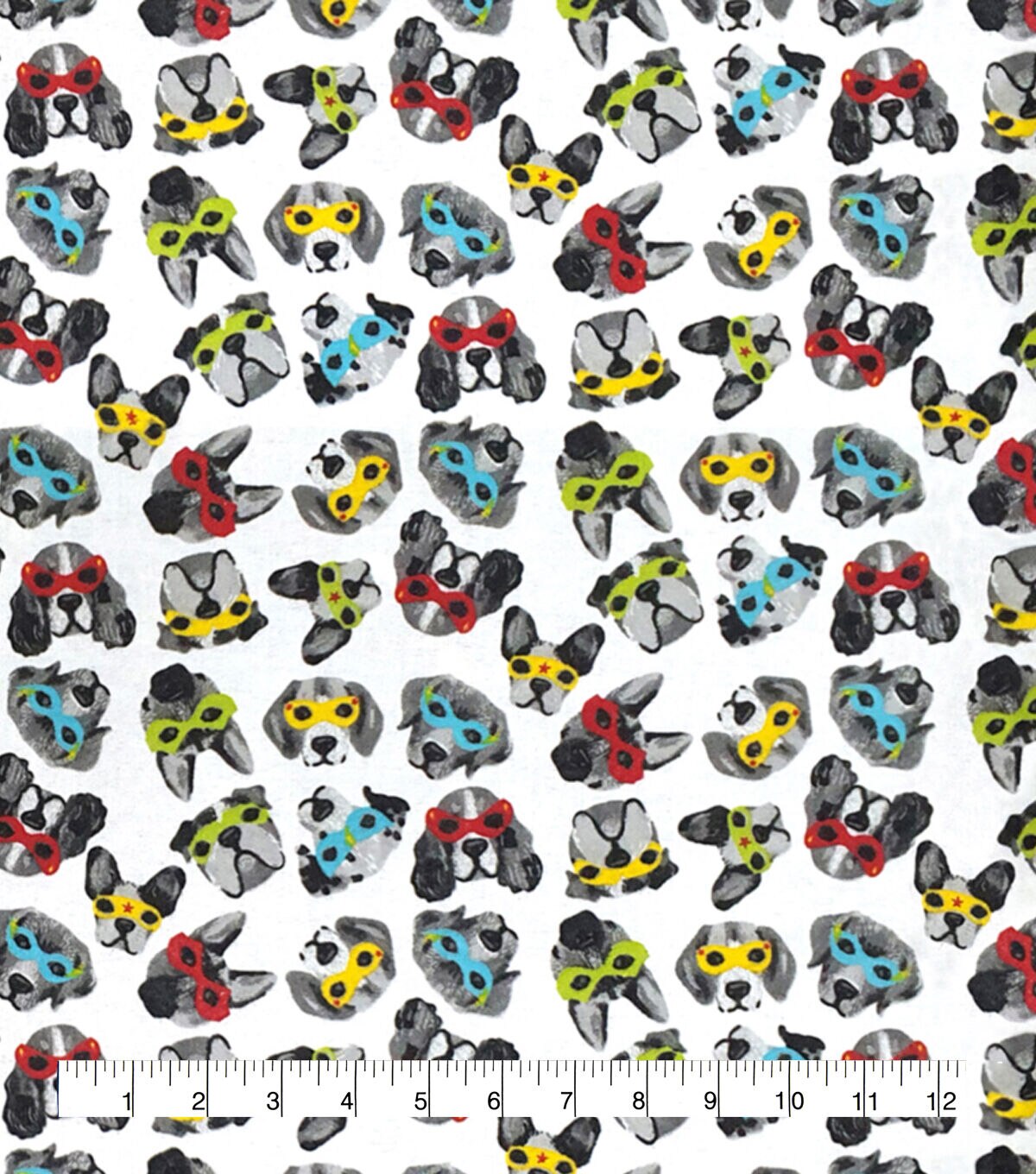 Super Hero Dogs Super Snuggle Flannel Fabric