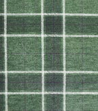 Green Plaid Luxe Flannel Fabric