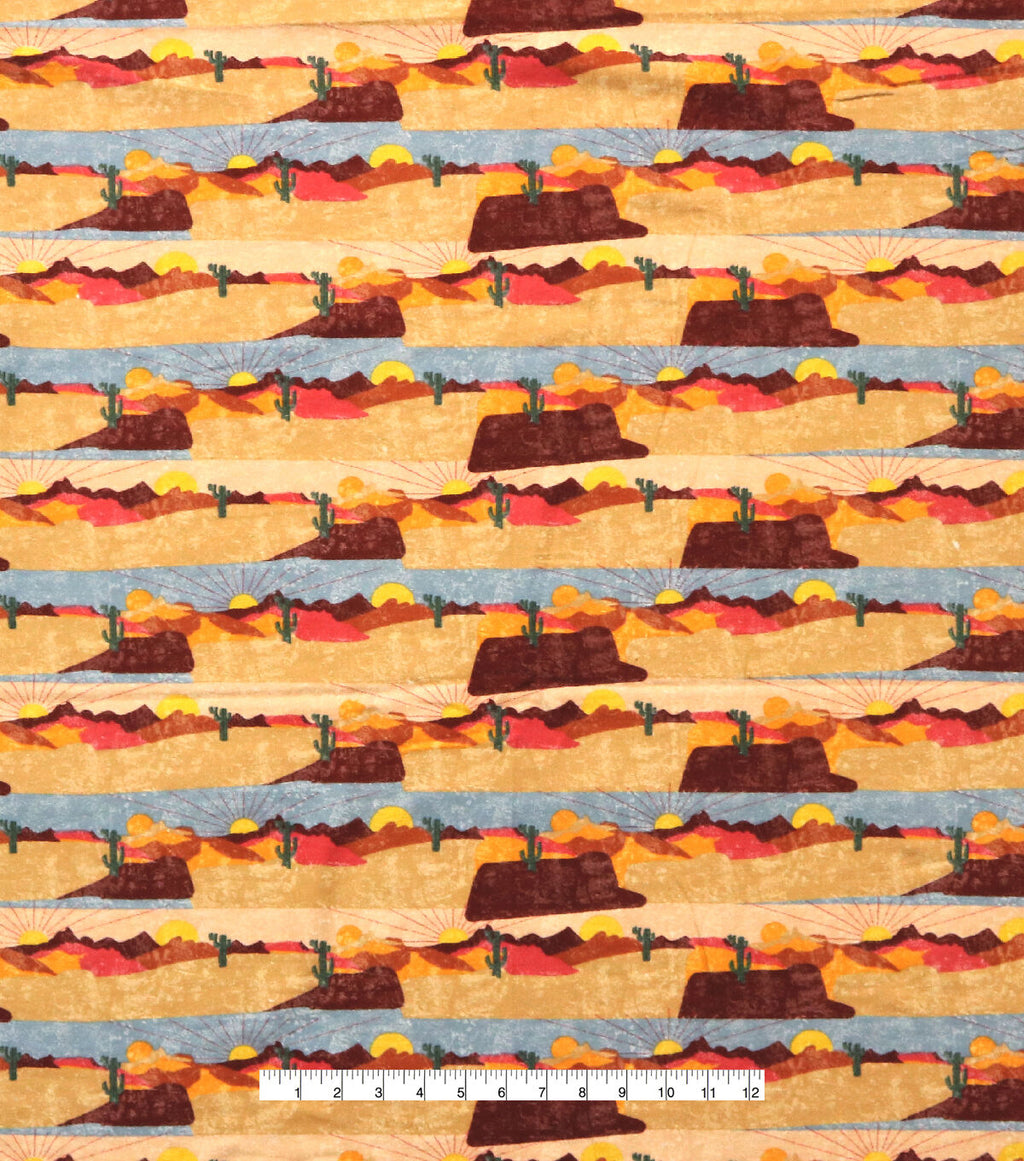 Desert Scenery Super Snuggle Flannel Fabric