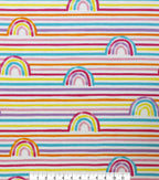 Linear Rainbow Super Snuggle Flannel Fabric