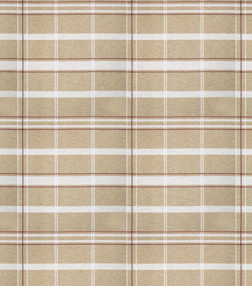 Brown Plaid Super Snuggle Flannel Fabric