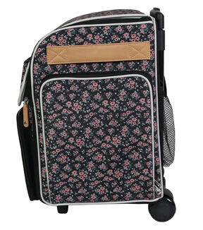 Everything Mary 17.5 Floral Collapsible Rolling Craft Bag