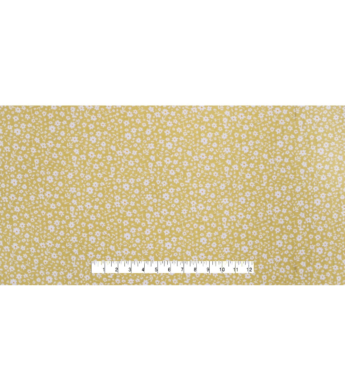 Tiny Daisy Yellow 108 Wide Flannel Fabric