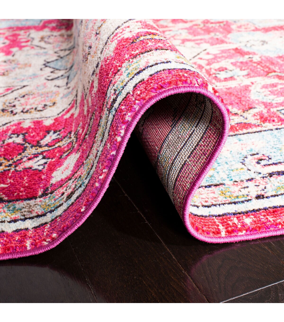 Safavieh Madison 473 Fuchsia / Blue 3' X 5' Sm. Rectangle