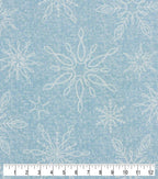 Large Snowflakes Super Snuggle Flannel Fabric