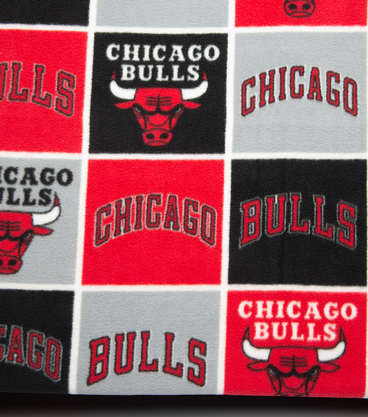 Chicago Bulls Fleece Fabric Block
