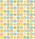 Animal Crossing Friends Tile Cotton Fabric