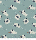 Pugs Super Snuggle Flannel Fabric