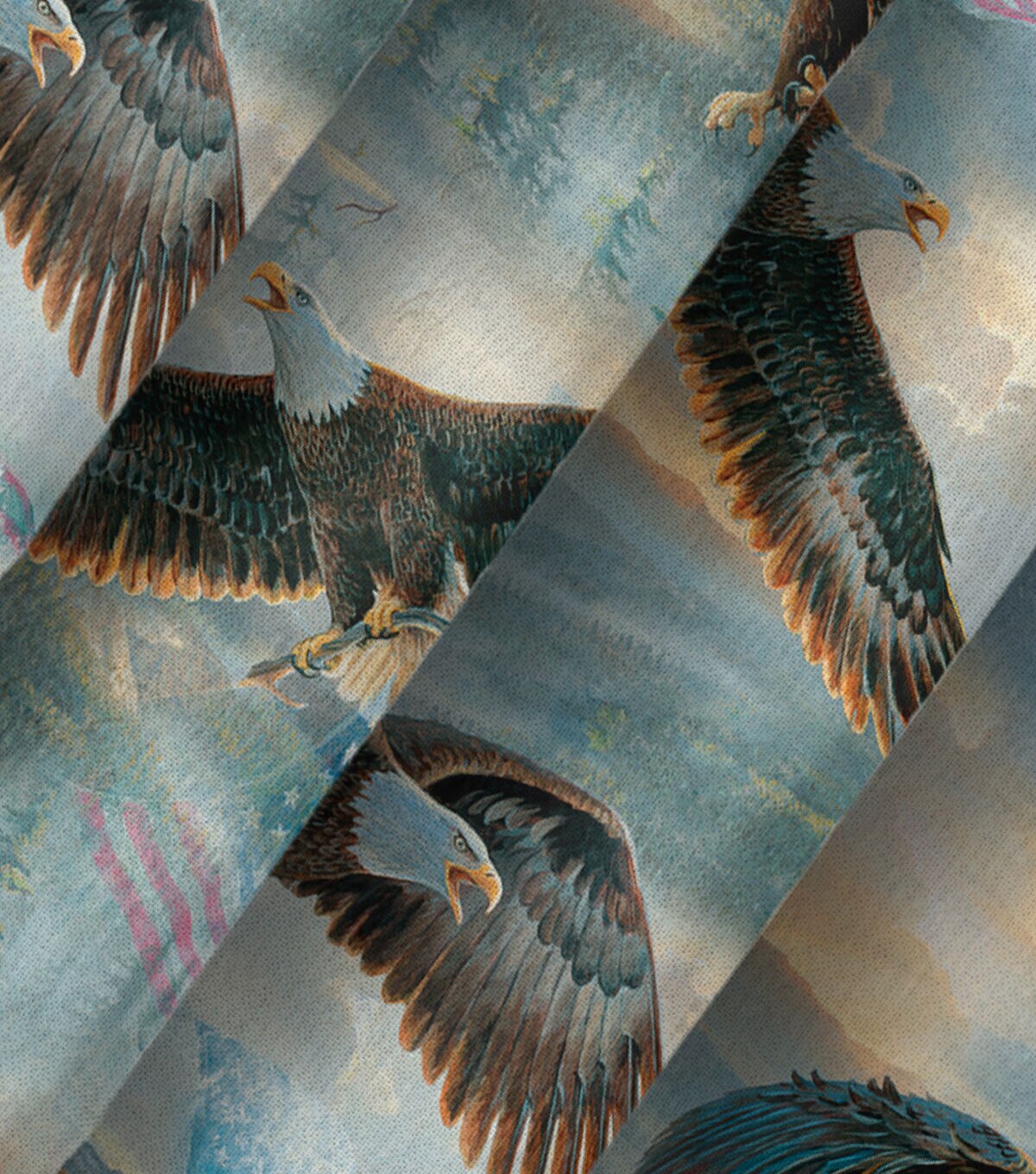 David Textiles Flags & The Wings Novelty Cotton Fabric