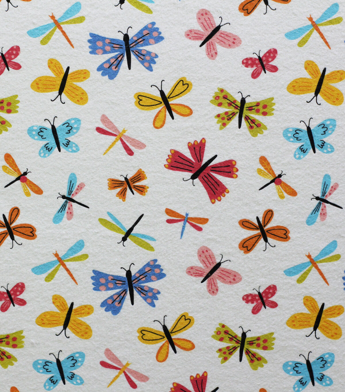 Multi Color Insects Super Snuggle Flannel Fabric By POP!