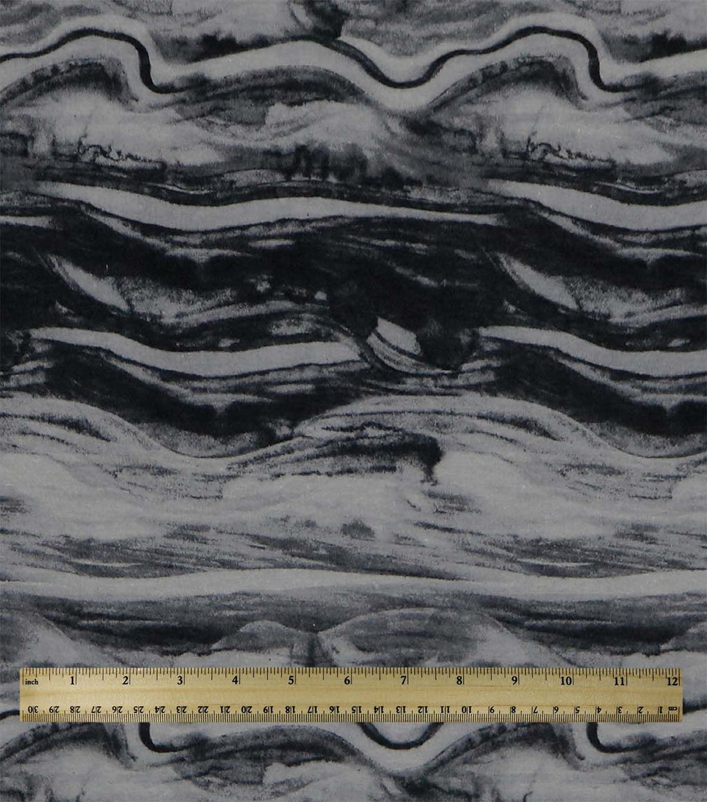Black Water Super Snuggle Flannel Fabric