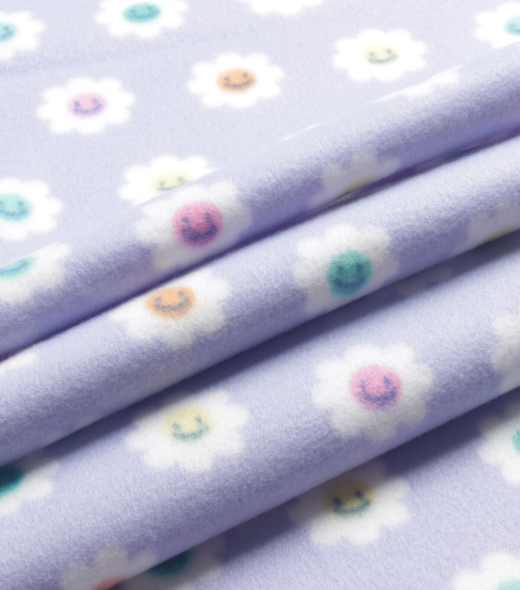 Happy Daisy Blizzard Prints Fleece Fabric