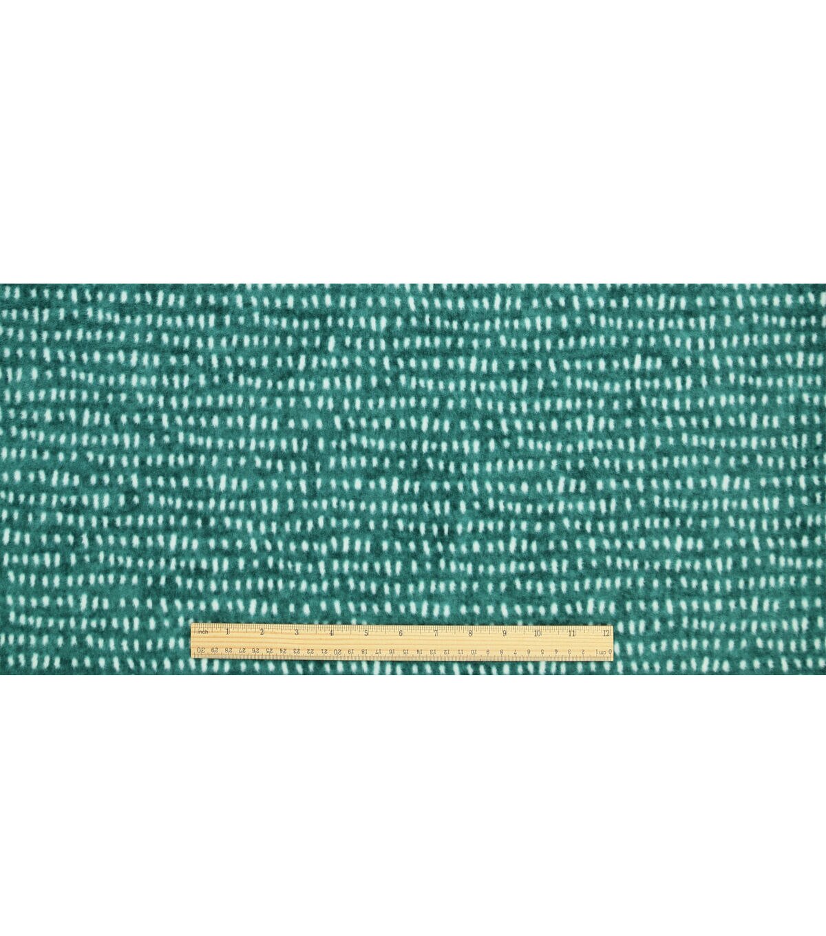 Blue Linear Spots Heather Luxe Fleece Fabric