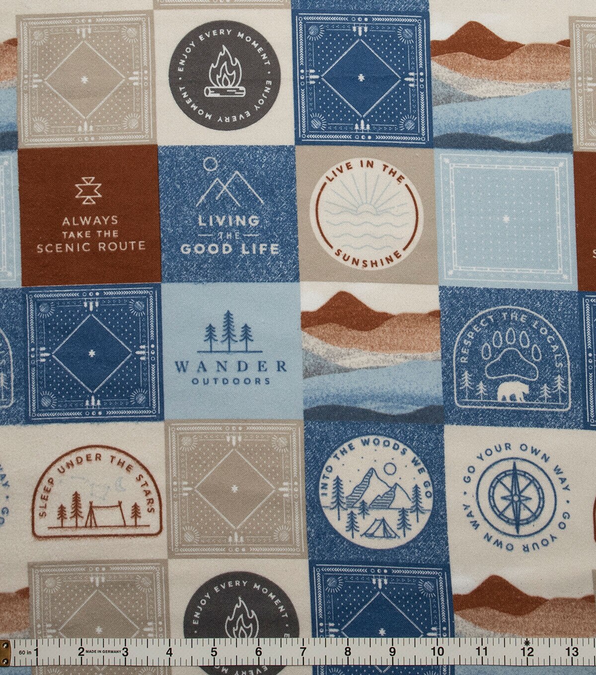 Scenic Patch Super Snuggle Flannel Fabric