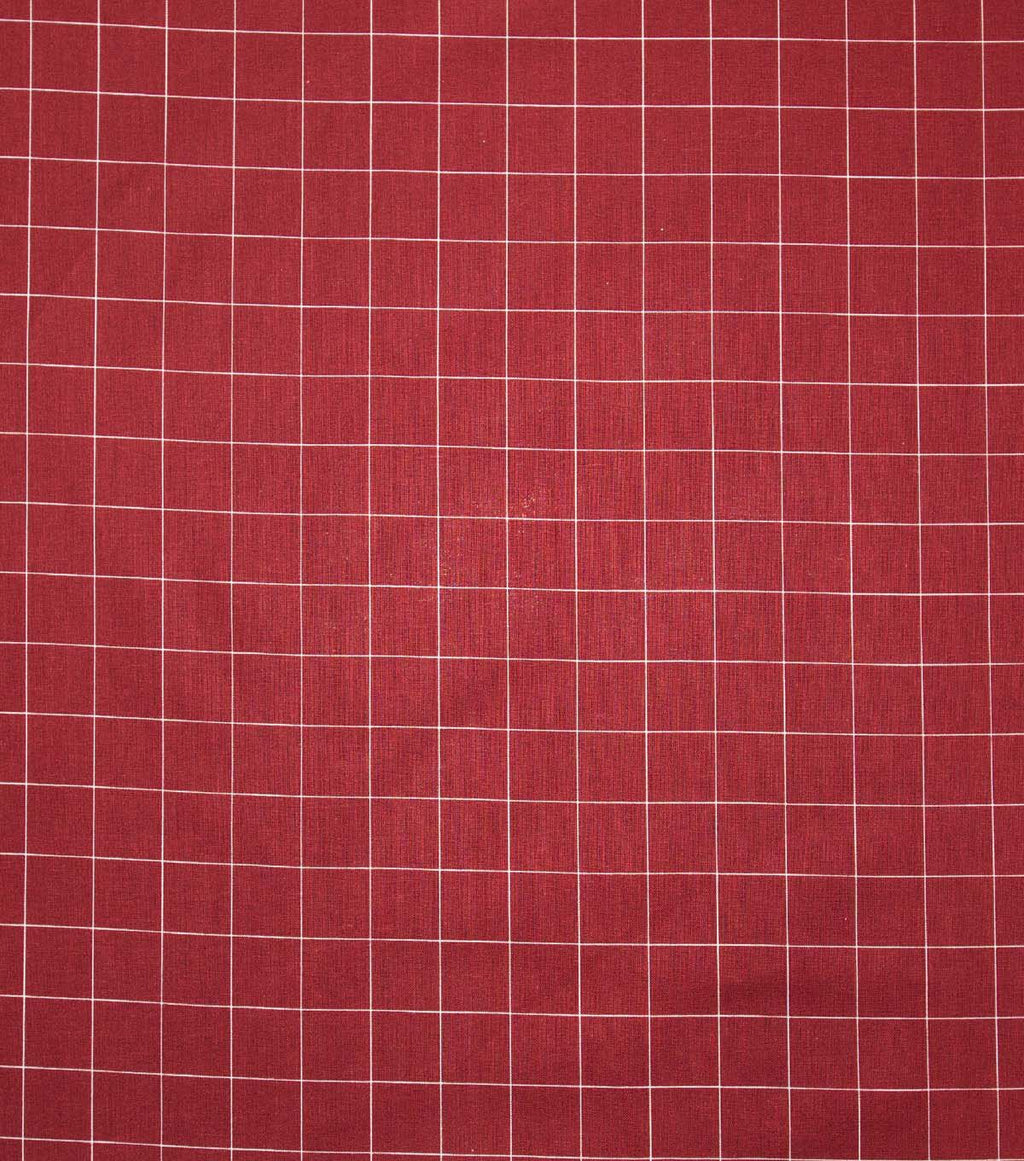 Plaid Red Super Snuggle Flannel Fabric