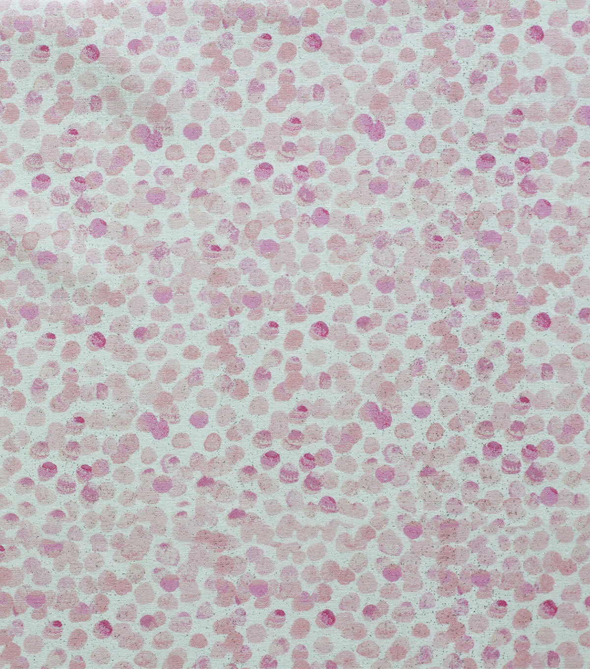 Pink Dots Quilt Glitter Cotton Fabric by Keepsake Calico